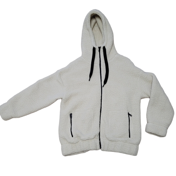 Oversized Sherpa Hoodie Jacket, OFFLINE Aerie Size Extra Small - Picture 3 of 10